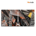VIBECRAFTS Canvas Paintings for Living Room Drawing Room Architectures Art Canvas Wall Painting Fitted With Wooden Frame For Home | Office | Living Room | Gifts (PTVCH_2557)