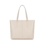 Fastrack Casual Tote Bag For Girls, Large Size With A Zipper Closure And Padded Laptop Compartment, Compatible With Laptops Up To 15 Inches, Double Handle Tote Bag, Beige
