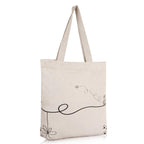 Half Moon Canvas Tote Bag Aesthetic Reusable Cotton Bags for Women Ladies Girls for School, College, Office, Travel Large Printed Design Eco-Friendly Shopping Bag for Everyday Use (Frog & Bee)