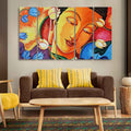 VIBECRAFTS Abstract Wall Painting of Spiritual Buddha Set of Five For Home|Office|Living Room|Gift (PTVC5Pcs4_8697)