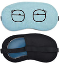 Plenteous Travel Neck Support Rest Pillow Eye Mask, Noise Isolating Ear Plugs Portable Combo - Soft Material