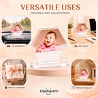 UPAHARAM Customized Acrylic Car Dash Plaque | 5mm Thick Car Dashboard with Your Custom Photo, Size: 10 * 11 * 3 inches| HD UV Printing Customized Photo Frame | Car Accessories Gift (Hexagonal)