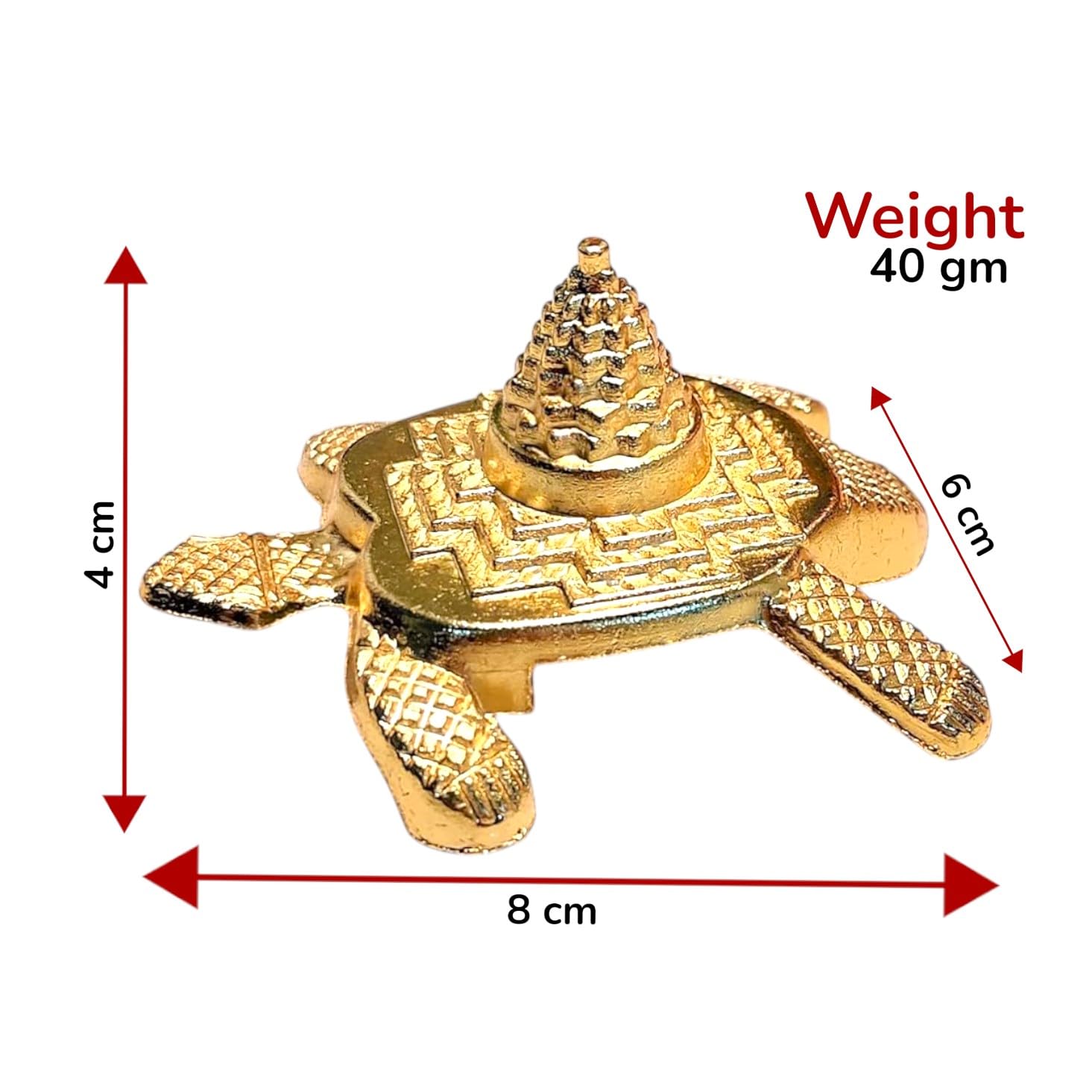 KridayKraft Meru Kachua (Turtle) for Vastu Feng Sui,Kachhua Yantra for Good Luck & Evil Eye Protection,Metal Tortoise Staute Animal Showpiece Figurine & Gifting Items...