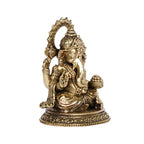 ARTVARKO Brass Ganesha Lord Ganesh Bhagwan Idol Ganpati Murti Statue for Home Office Entrance Decor Gift (Small 5x4x7 cm)