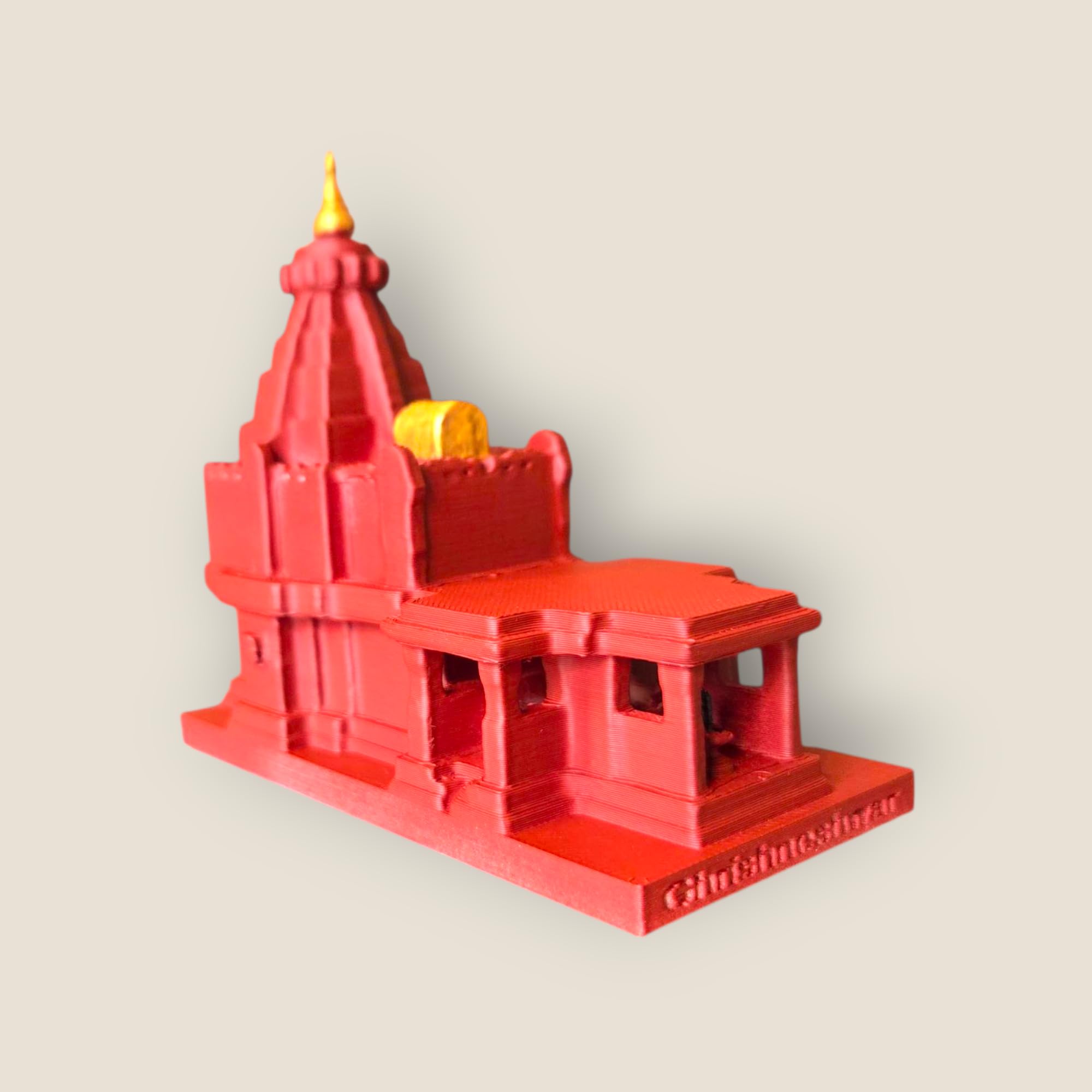 DevaDarshan Grishneshwar Jyotirling Miniature Temple | Divine Mahadev Idol for Spiritual Gifting, Puja & Meditation Room Décor