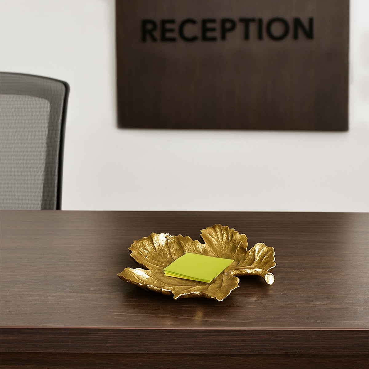 MARKET 99 Embossed Golden Platter for Home Décor | Glossy Aluminium Decorative Tray for Dining & Center Table | Elegant Dish for Diwali Décor, Festive Styling & Designer Display