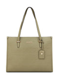 Guess Light Musk Textured Zipper Finneas Carryall Tote Bag