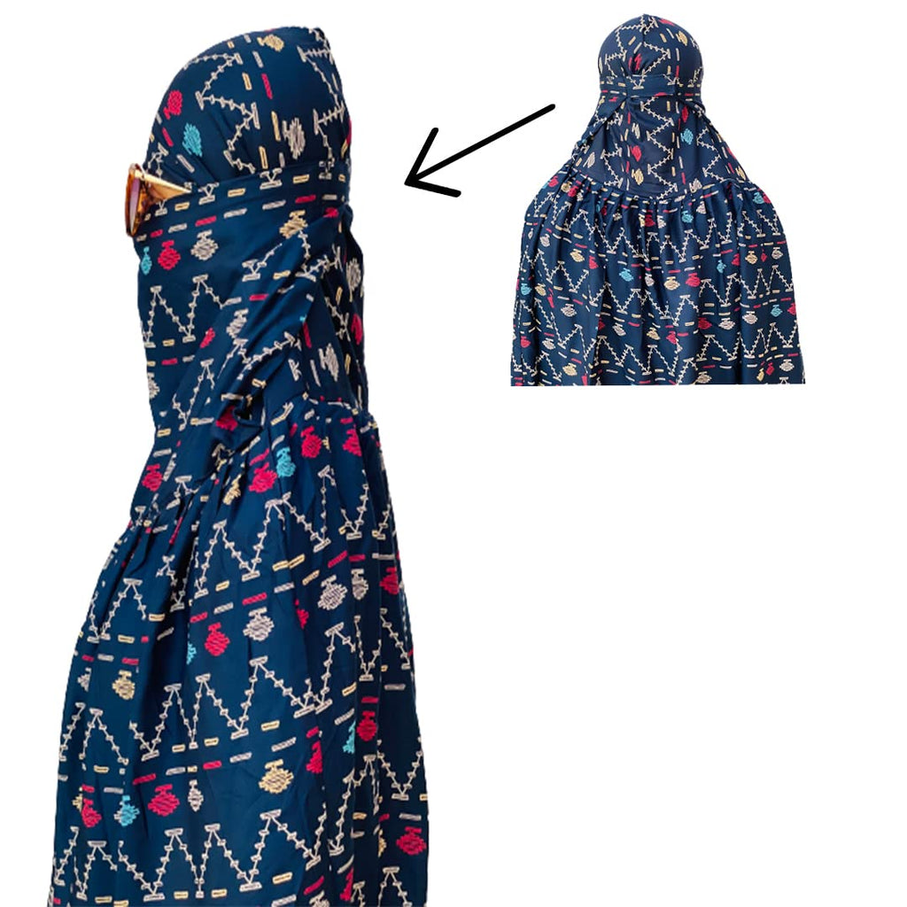 RURIBOSY |Cotton Scarf Cum Mask Universal Size Usable for vehicle Driver for sunlight UV protection White Printed Design For Girl & Women-1 (MULTICOLOUR-1)