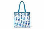 Vaishnavi Solapur Creations Warli Printed Cotton Tote Bag for Women | Ethnic Handmade Shoulder Handbag | Reusable Eco-Friendly Shopping & Daily Use Bag (peacock feather color)