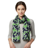Fabtone Women’s Scarf/Stole | Blue & Green Cloud Print | Soft Lightweight Fabric | 70x180 cm | All-Season Wrap | Sweat Absorbent | Dust & Sun Protection | Fashion Scarf for Women