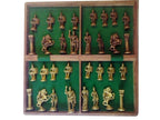 Svarup 16x16 Wooden Folding Chess Game Board Set+ Brass Roman Figure Pieces for Gifting, Home Decor & Playing.