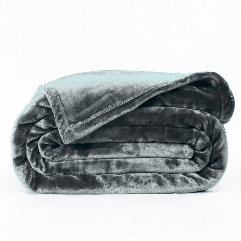ABRAZO Premium Microfiber AC Blanket 300 GSM | Ultra Soft Lightweight Dohar Comforter | Breathable & Durable | Ideal for AC Room, Sofa, Travel | (Grey, Double Bed (220×240)) Kafalo