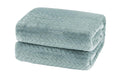A Brand New - Umi Premium Plush AC Blanket - Lightweight Luxurious Soft Leaf Flannel Blanket, Super Soft Cozy and Comfy for Couch - (Single - 139 x 228 CM, Light Blue)| TC - 200