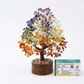 The Vega Starr 7 Chakra Crystal Tree for Healing - 300 Beads Natural Gemstone Tree for Positive Energy, Money & Good Luck - Vastu Correction & Reiki Chakra Alignment - 10-11 Inch Handcrafted Gift