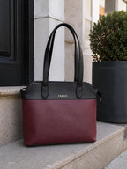 Fargo Aura Tote Bag for Women | Vegan Leather Handbag with 15-Inch Laptop Compartment, Smooth Zip | Stylish Office, College & Daily Use Tote | Made in India