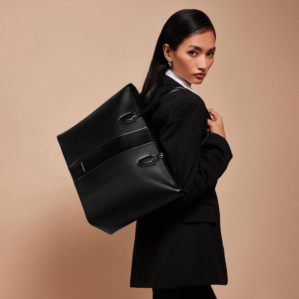 Miraggio Rachel Tote Bag For Women (Black)