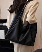 Madak Retail Large Tote Bag for Women | Womens Shoulder Bag for Work, Travel | Office Bag for Women Stylish (Black)