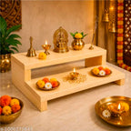 Wood Prime Pooja Stand/Pooja Chowki/Puja Mandir/Wooden Home Temple