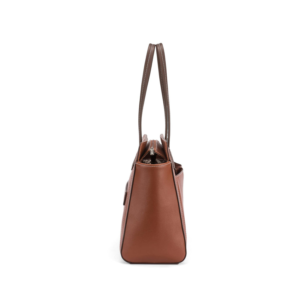 Lino Perros Voyage Commuter Tan Tote Bag