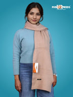 Pick Ur Needs Ultra Soft Ribbed Knit Muffler for Women Warm Winter Woolen Scarf Cozy Lightweight Neck Warmer for Casual & Outdoor Use