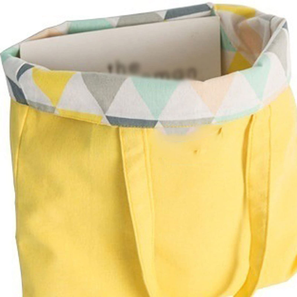 OLOMA Handbags For Women Cotton shopper fabric double-sided dual-use Hand bag cotton and linen pocket handbag shopping bag storage bag grocery bag