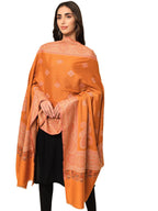 Pashmoda Women Chaman Woven Design Jamawar Shawl (Size 101X203 CM)