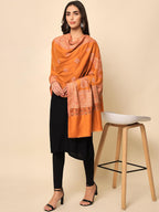 Pashmoda Women Chaman Woven Design Jamawar Shawl (Size 101X203 CM)