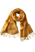 FM Trends Stylish Plain Scarf for Women & Girls | Solid Color Stole, Dupatta, Shawl | Elegant Ladies Accessory (Gold, 1.8 meters)