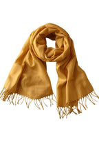FM Trends Stylish Plain Scarf for Women & Girls | Solid Color Stole, Dupatta, Shawl | Elegant Ladies Accessory (Gold, 1.8 meters)