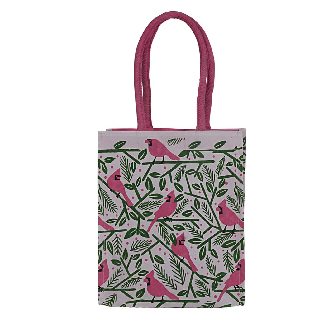 Sangeetha Bag Tote Bag | Canvas Cotton | Reusable Shoulder Bag for Shopping, Office and Daily Use (Pink)
