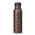 Metallix Copper Water Bottle 1 Ltr | Copper Bottle for Men & Women | 100% Pure Copper | BPA Free & Leak Proof | Easy to Carry | Suitable for Yoga, School & Office (Antique Bronze)
