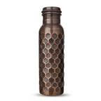 Metallix Copper Water Bottle 1 Ltr | Copper Bottle for Men & Women | 100% Pure Copper | BPA Free & Leak Proof | Easy to Carry | Suitable for Yoga, School & Office (Antique Bronze)