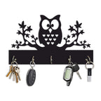 Artvibes Unique Stylish Wooden Key Holder for Wall Decor with Stylish Stainless Steel 5 Hooks Beautiful Key Organizer for Home Decoration(KH_808N)
