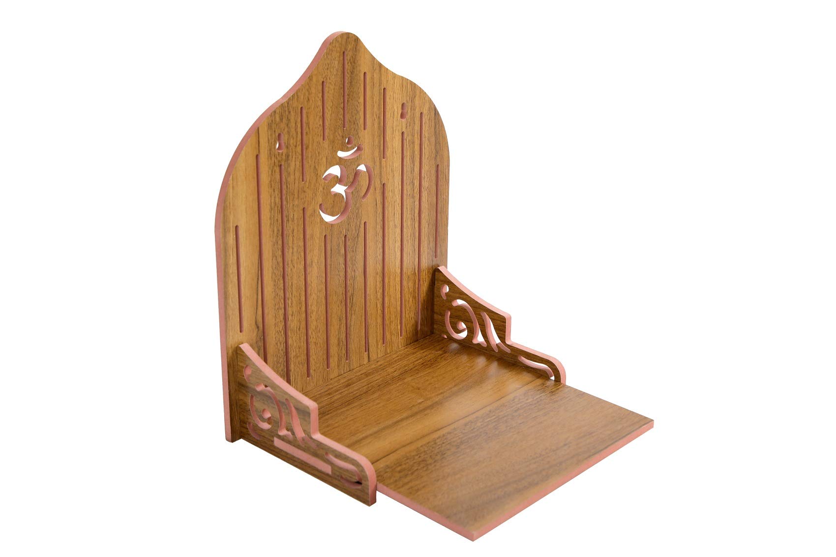 VJ Sons Wooden Temple Plywood Mandir Singhasan,Baal Gopal,Pooja Room Home Decore Office Or Home Temple (Brown)