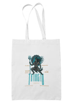 Art of Shravika Tote-Bag with Mythical Warrior Design | Durable Cotton Canvas | Eco-Friendly Shopping & Daily Carry