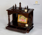 Kamdhenu art and craft Wood Home Temple (18 x 9 x 21 inch, Brown)