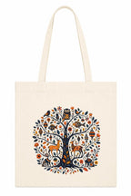 Kai Pai Co Cotton Tote Bag for Women, Indian Folk Art Prints, Casual Daily Use, Reusable Shoulder Bag,14 X 16 Inches - Madhubani, Kalamkari, Return Gifts (Tree of Stories - Madhubani)