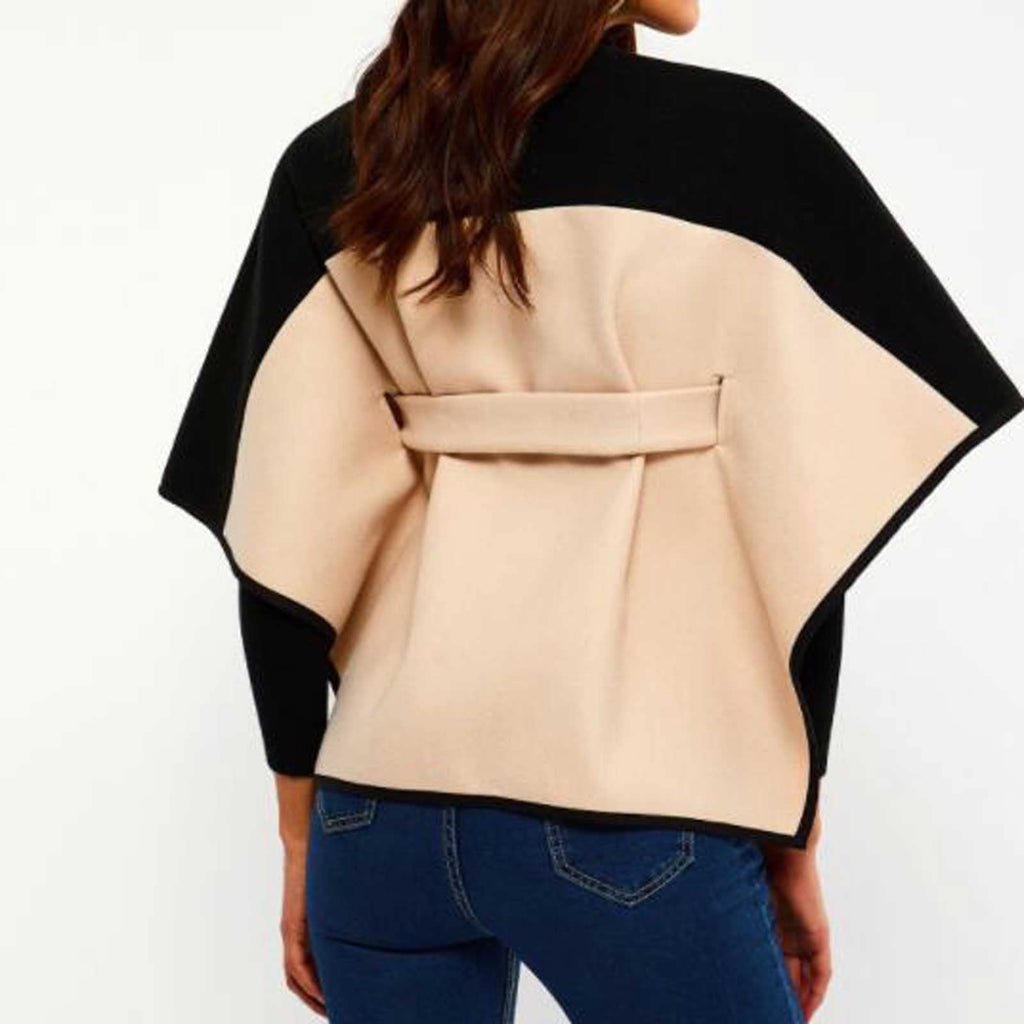 ZALTAS Scarfs for Women Design Waistban Dess Winter Poncho for Women Ladies Cashmere Wool Ponchos Leather Hem Shawl Knitted Women Poncho Scarf