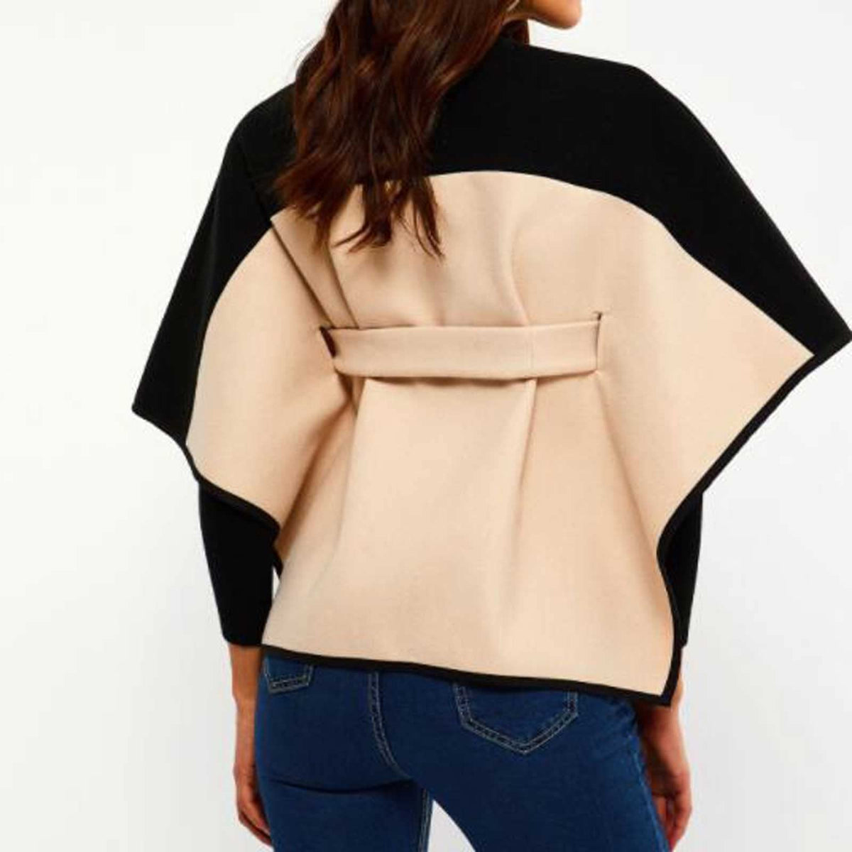 ZALTAS Scarfs for Women Design Waistban Dess Winter Poncho for Women Ladies Cashmere Wool Ponchos Leather Hem Shawl Knitted Women Poncho Scarf