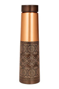 viDixn 100% Pure Copper Water Bottle 950ml – Ayurvedic Leak-Proof Copper Bottle for Drinking Water – Handcrafted Mandala Design – BPA-Free & Eco-Friendly – Improves Immunity & Digestion