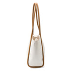 Lino Perros Avril Elegant Everyday Beige Tote bag