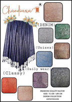 Chandwasia Crinkle Textured Fashion Scarf Shawl Wrap | For Travel Party Neck Styling And Daily Outings | Soft Lightweight Fabric Fringed Wrinkled Texture Long Stole Accessory For Women - Golden Beige