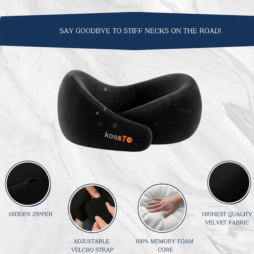 Store2508 Spungee Microbeads Travel Neck Pillow with Eye Mask & Ear Plugs (Red)