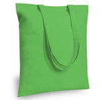 TOPDesign 6-Pack Economical 16x15 Lime Green Cotton Tote Bag, Lightweight Medium Reusable Grocery Shopping Cloth Bags, Suitable for DIY, Advertising, Promotion, Gift, Activity