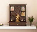 SEENO Wooden Temple/Home Temple/Pooja Mandir/Pooja Mandap Red