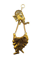 Prince Home Decor & Gifts Aluminum Wall Hanging Ganesha Set (Gold)