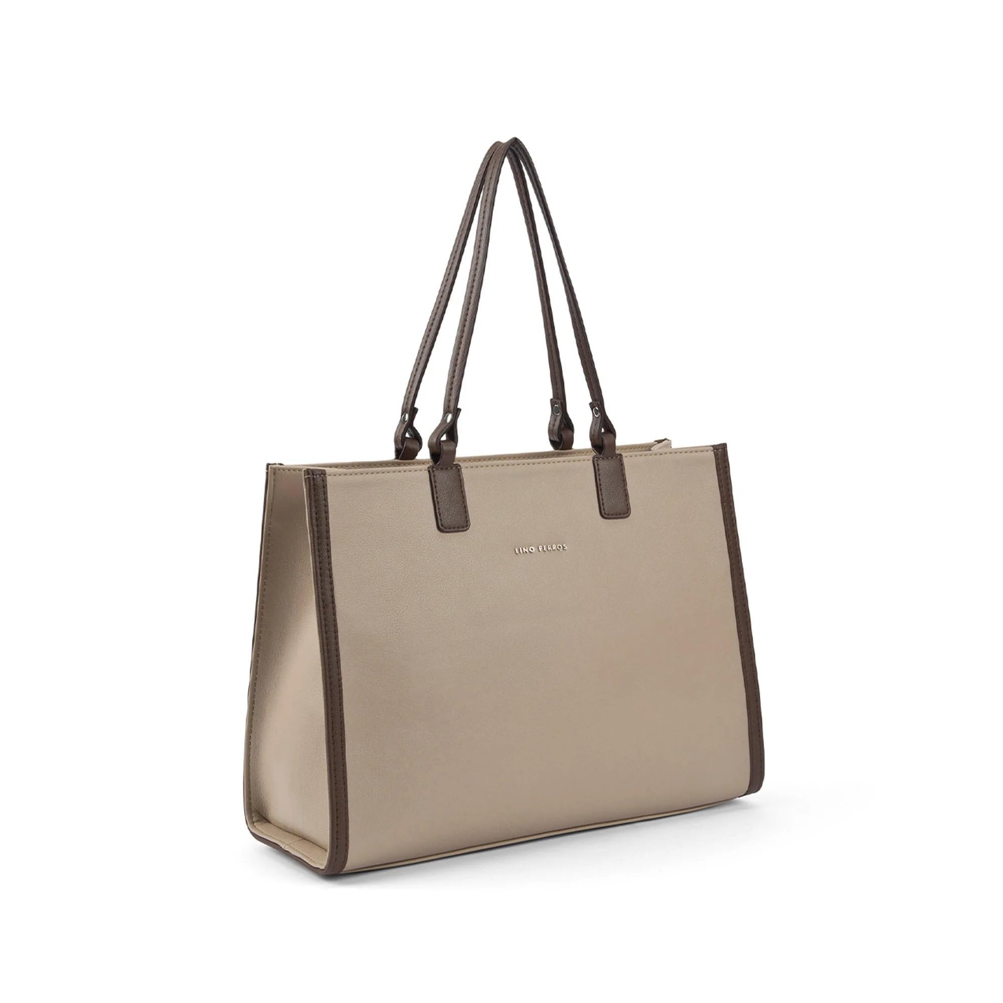 Lino Perros Monroe Beige Tote Bag