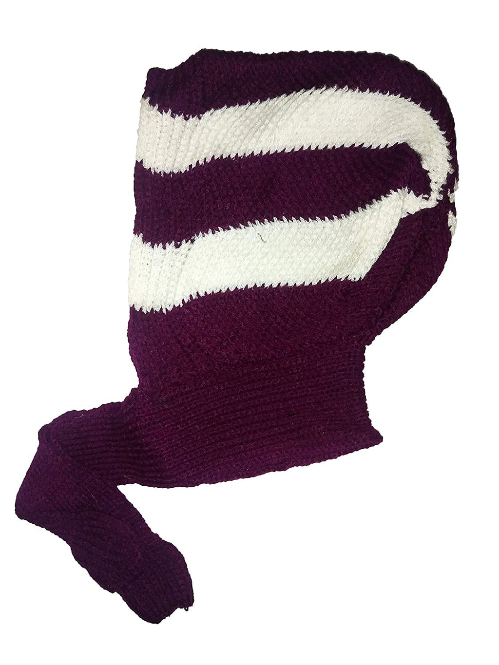 NPRC Trendy Striped Woolen Women Black Scarf Noorie Upto 25 Years (Color May Variable)