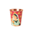 Chumbak Rani Copper Tumbler, 250 ml Red Palace Memoirs Collection, Copper Brass Tumbler for Water Drinks Ayurveda, Handcrafted Festive Gift & Home Décor