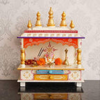 Kamdhenu Art and Craft Wooden Temple/Home Temple/Pooja Mandir/Pooja Mandap/Temple (23)